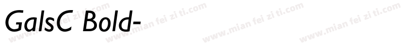 GalsC Bold字体转换
